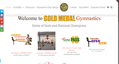 Desktop Screenshot of goldmedalgym.net